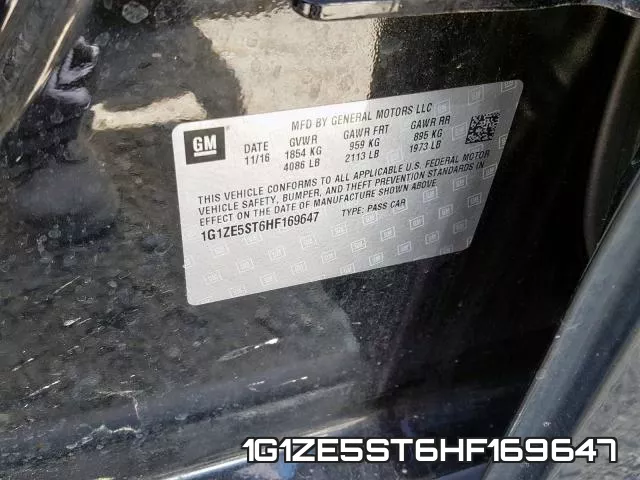 1G1ZE5ST6HF169647 фото 2