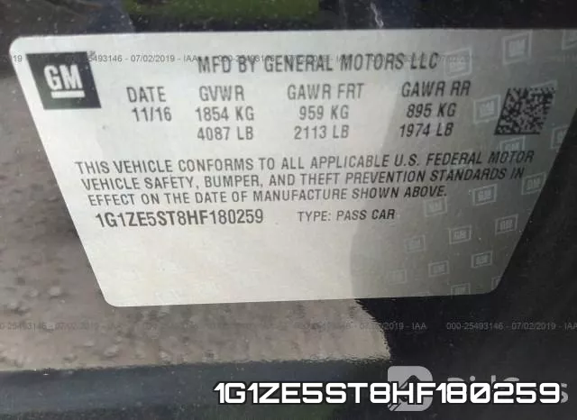 1G1ZE5ST8HF180259 фото 10