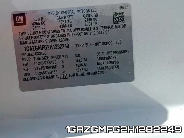 1GAZGMFG2H1282249 фото 2