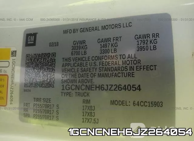 1GCNCNEH6JZ264054 фото 10
