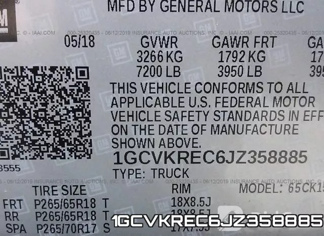 1GCVKREC6JZ358885 фото 10