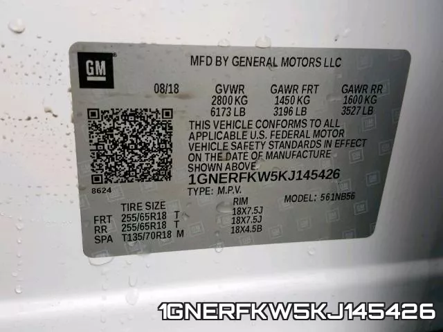 1GNERFKW5KJ145426 фото 2