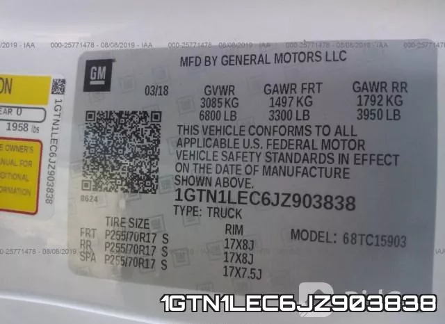 1GTN1LEC6JZ903838 фото 10