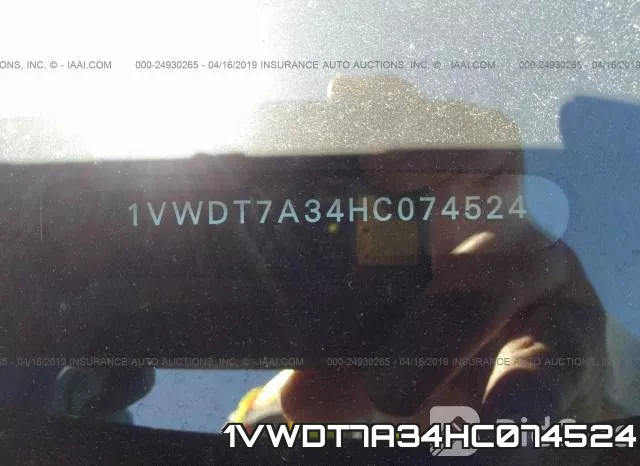 1VWDT7A34HC074524 фото 10