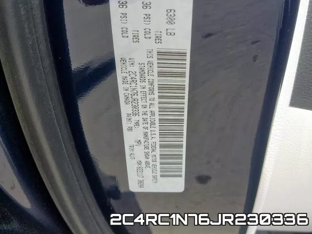 2C4RC1N76JR230336 фото 2
