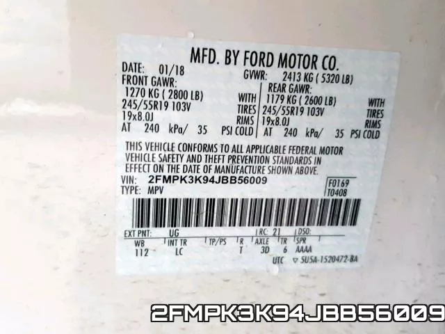 2FMPK3K94JBB56009 фото 2