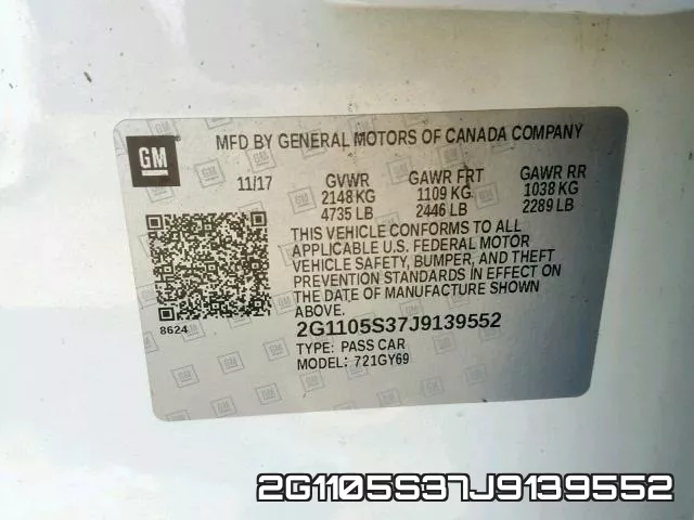2G1105S37J9139552 фото 2
