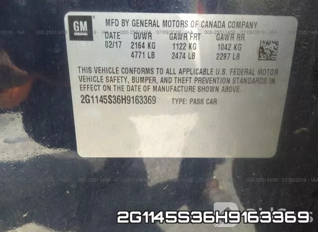 2G1145S36H9163369 фото 10