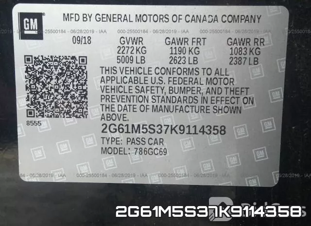 2G61M5S37K9114358 фото 10