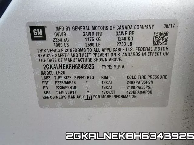 2GKALNEK8H6343925 фото 2