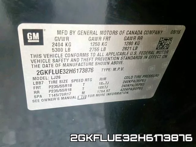 2GKFLUE32H6173876 фото 2