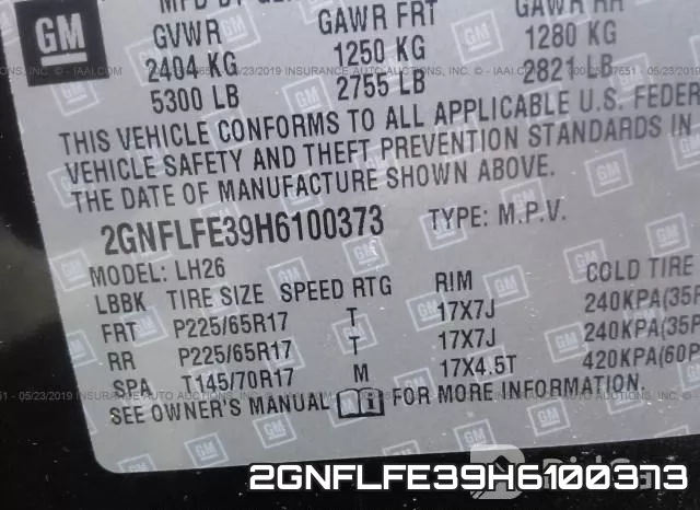 2GNFLFE39H6100373 фото 10