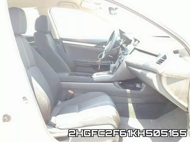 2HGFC2F61KH505165 фото 6