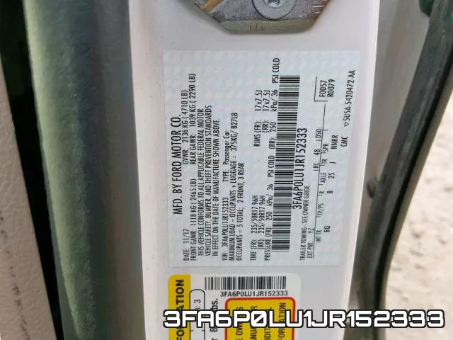 3FA6P0LU1JR152333 фото 2