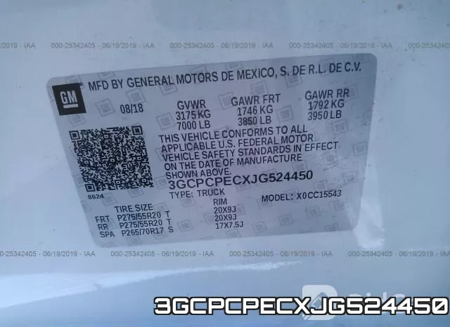 3GCPCPECXJG524450 фото 10