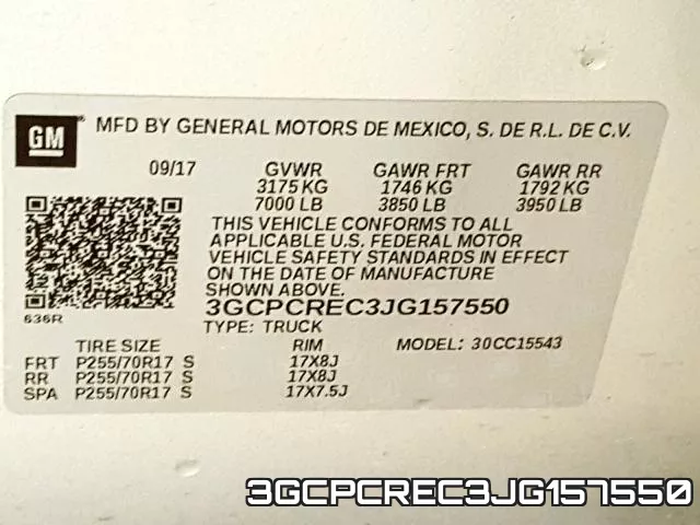 3GCPCREC3JG157550 фото 2
