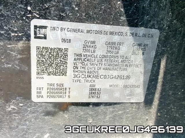 3GCUKREC0JG426139 фото 2