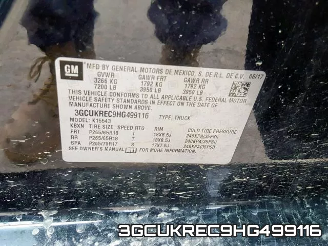 3GCUKREC9HG499116 фото 2