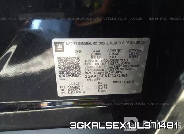 3GKALSEX1JL371481 фото 10