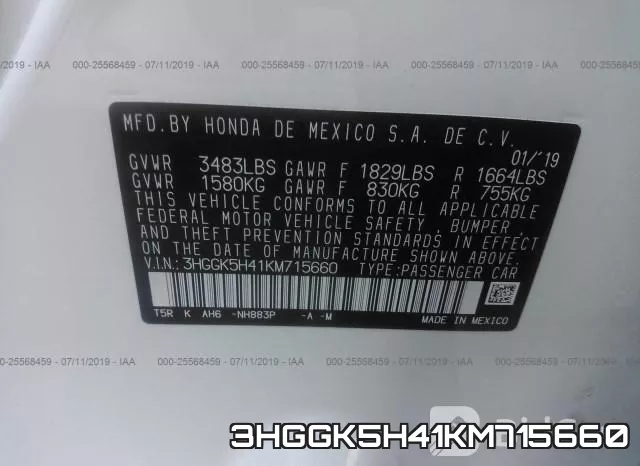 3HGGK5H41KM715660 фото 10