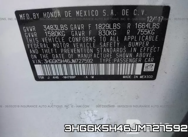 3HGGK5H46JM727592 фото 10