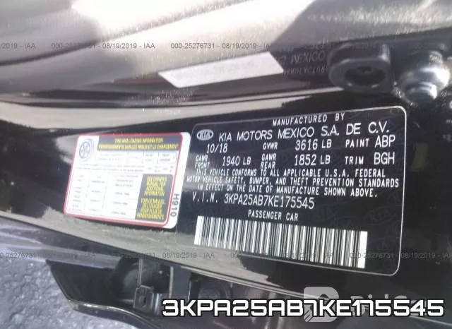 3KPA25AB7KE175545 фото 10