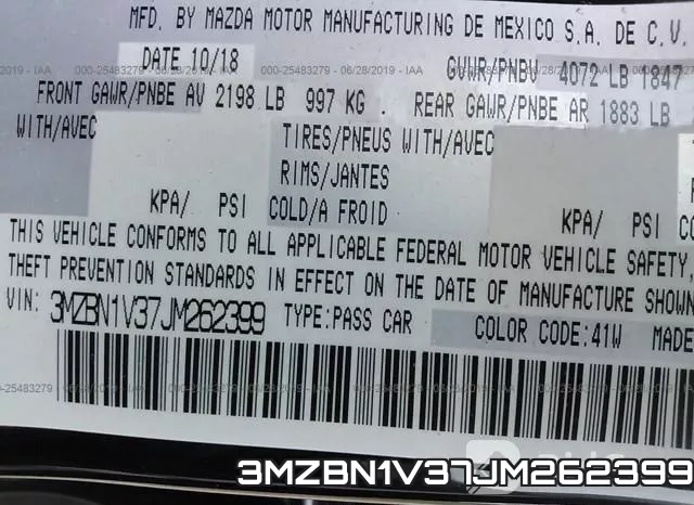 3MZBN1V37JM262399 фото 10