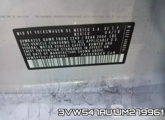 3VW547AU1JM279961 фото 10