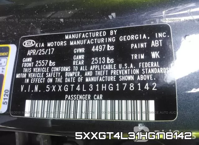 5XXGT4L31HG178142 фото 10