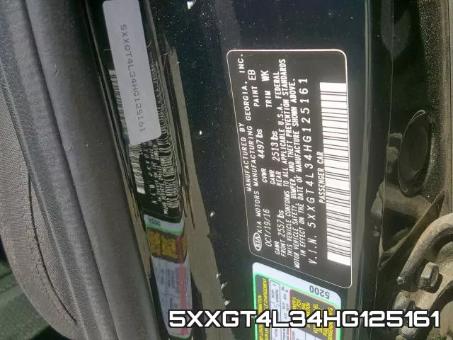 5XXGT4L34HG125161 фото 2