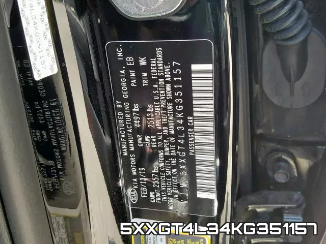 5XXGT4L34KG351157 фото 2