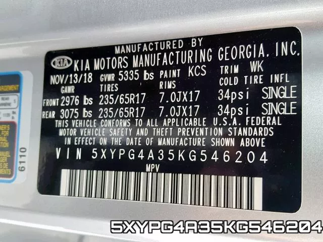 5XYPG4A35KG546204 фото 2