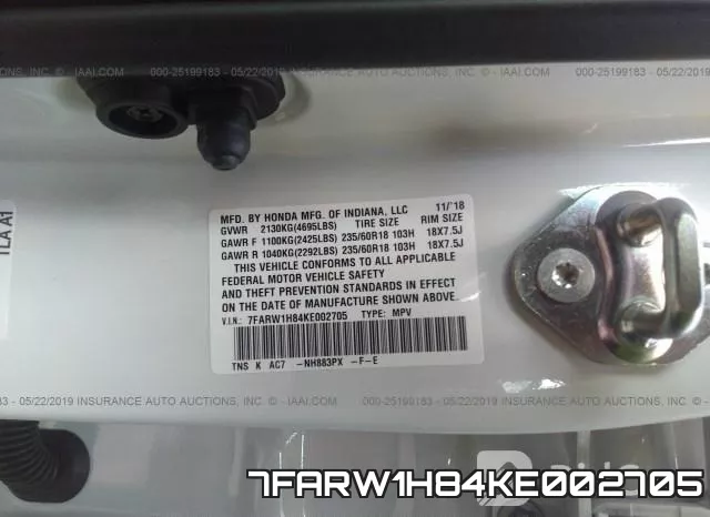 7FARW1H84KE002705 фото 10