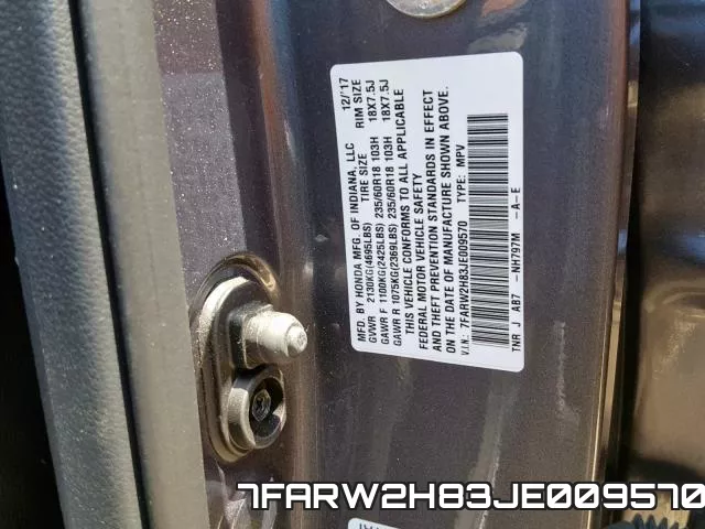 7FARW2H83JE009570 фото 2