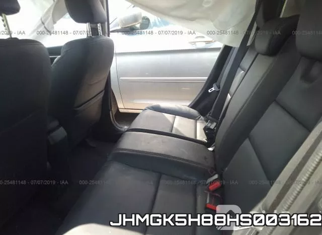 JHMGK5H88HS003162 фото 9