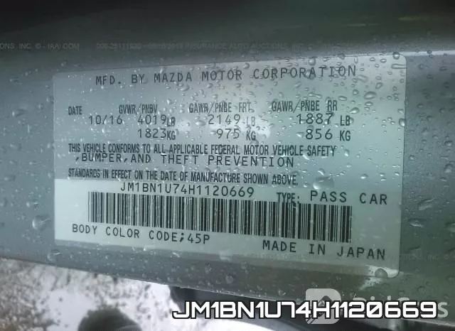JM1BN1U74H1120669 фото 10