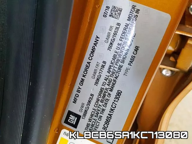 KL8CB6SA1KC713080 фото 2