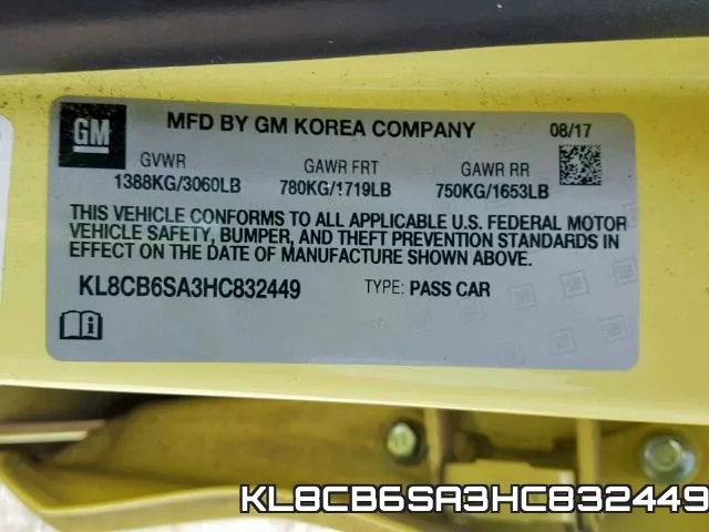 KL8CB6SA3HC832449 фото 2