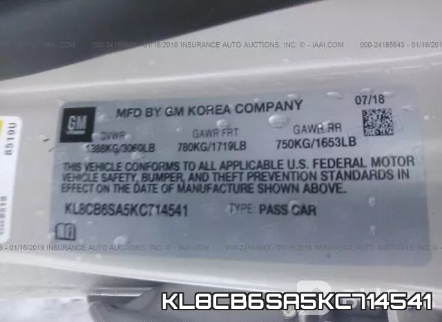 KL8CB6SA5KC714541 фото 10