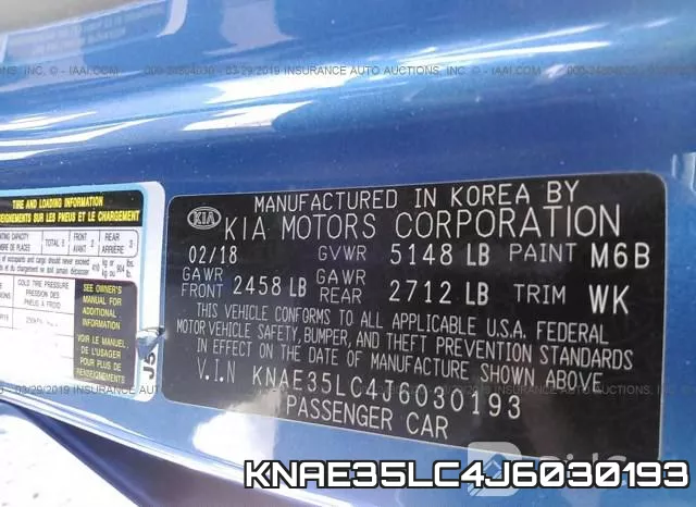 KNAE35LC4J6030193 фото 10