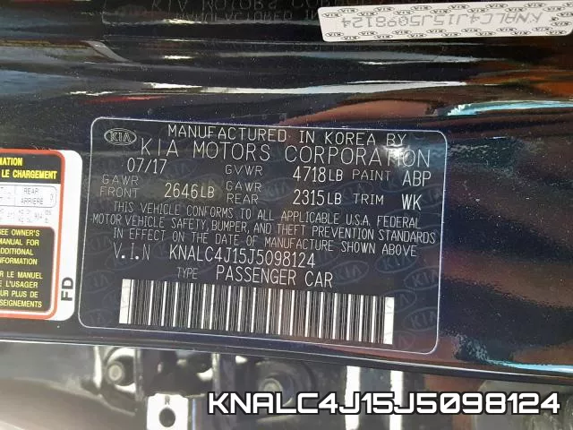 KNALC4J15J5098124 фото 2