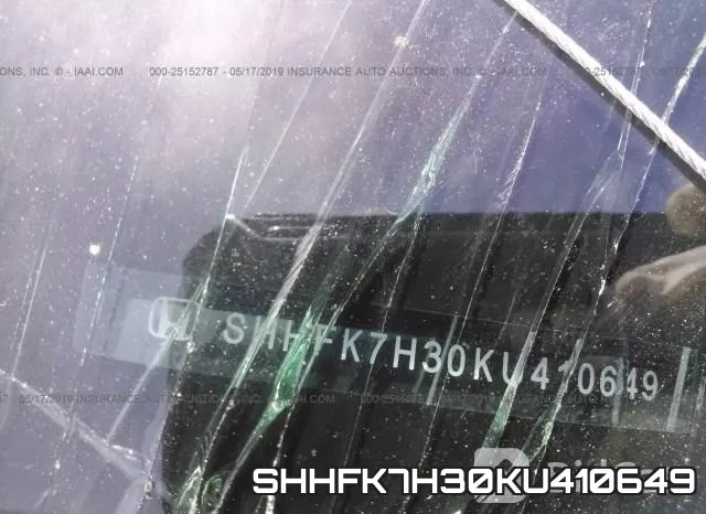 SHHFK7H30KU410649 фото 10