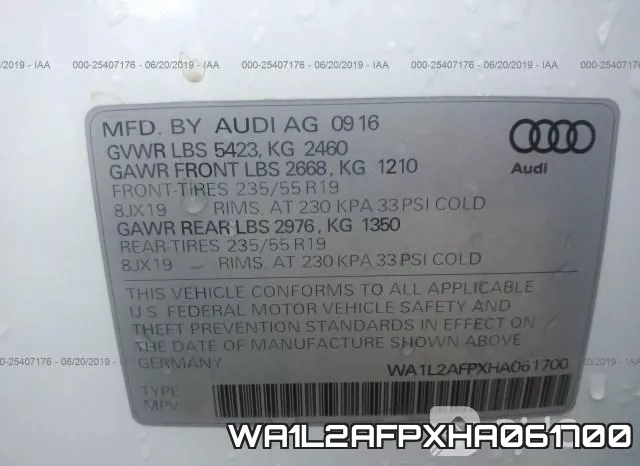 WA1L2AFPXHA061700 фото 10