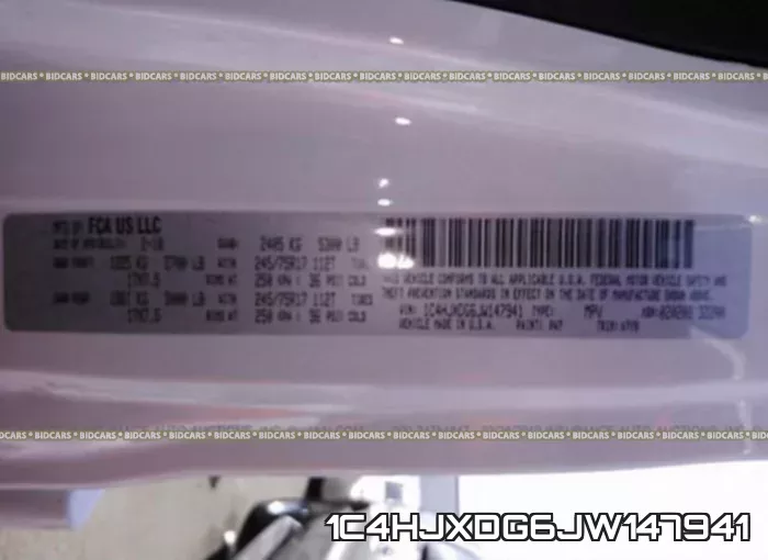 1C4HJXDG6JW147941 фото 10