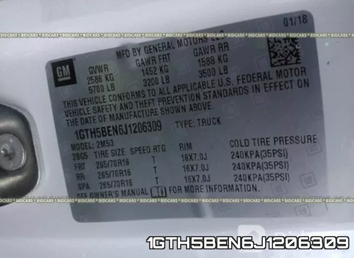 1GTH5BEN6J1206309 фото 10