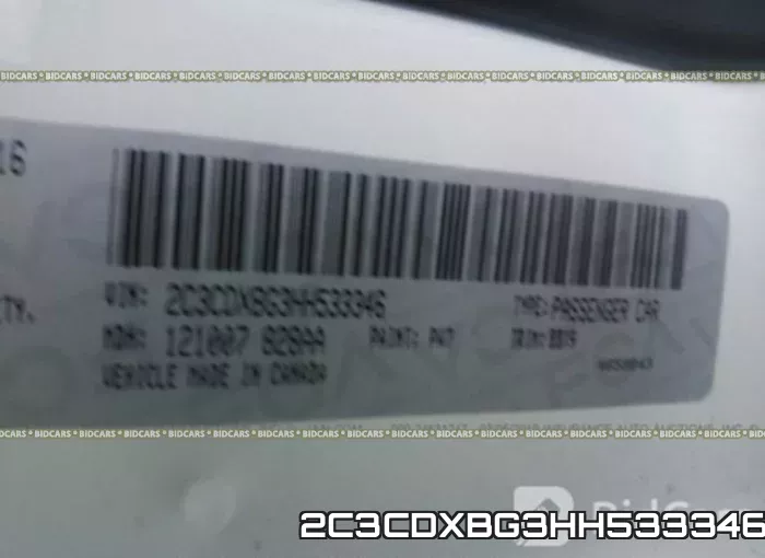 2C3CDXBG3HH533346 фото 10