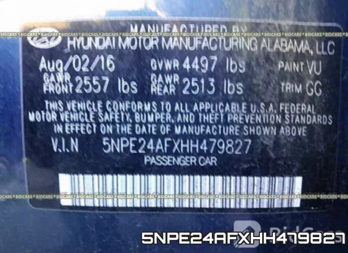 5NPE24AFXHH479827 фото 10
