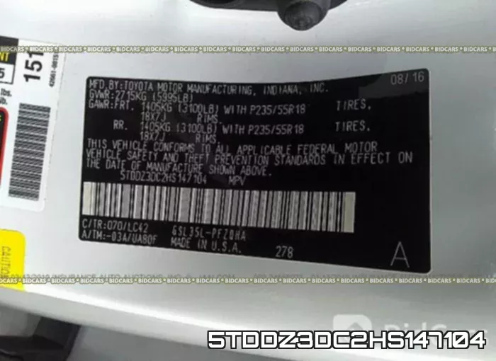 5TDDZ3DC2HS147104 фото 10