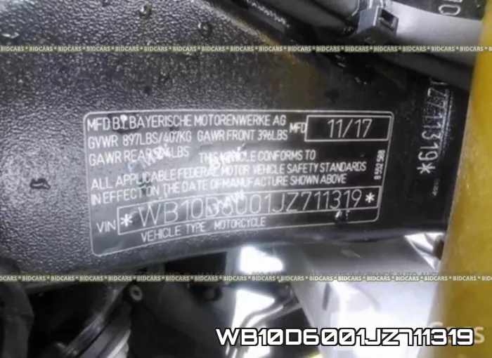 WB10D6001JZ711319 фото 2