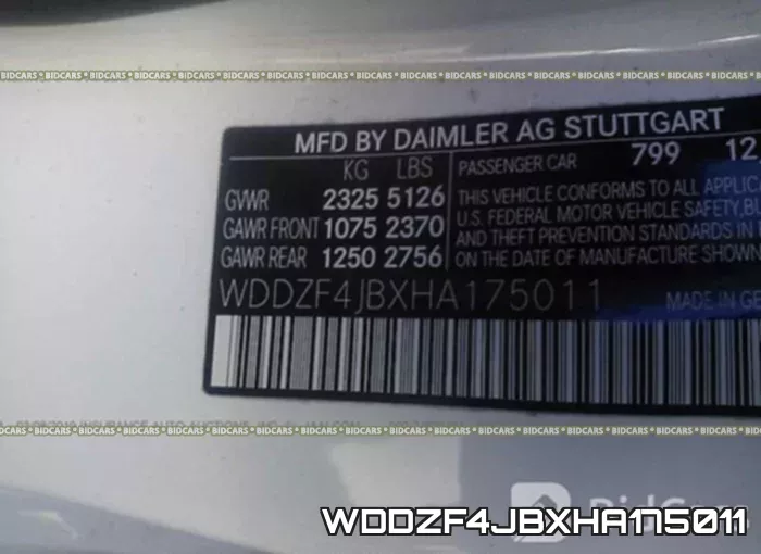 WDDZF4JBXHA175011 фото 10